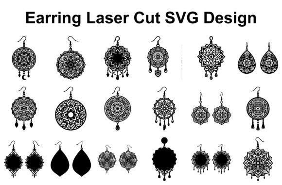 20 Mandala Earring SVG Bundle: Your Next Favorite Design Asset