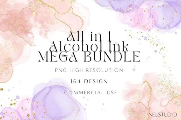 Alcohol Ink Mega Bundle: Unlocking Vibrant Digital Design Assets
