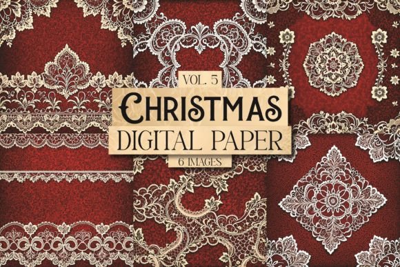 Christmas Digital Paper Vol. 5: A Retro Vintage Holiday Asset