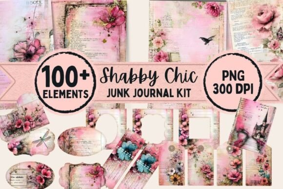 Designing with the Vintage Shabby Chic Junk Journal Kit