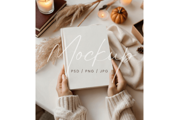 Elevate Your Designs with a Cozy Feminine Diary Cover Mockup