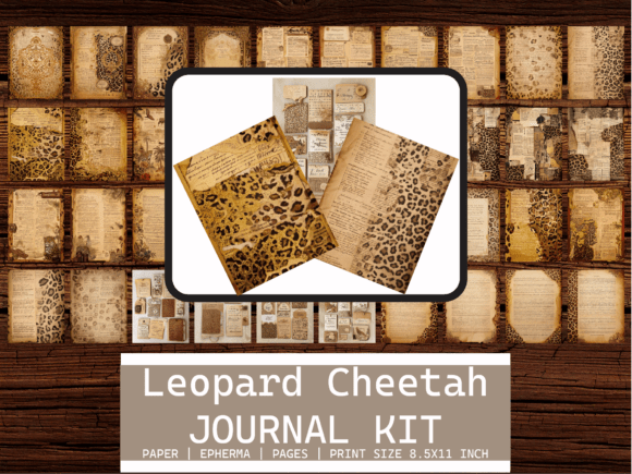 Leopard Cheetah Junk Journal Printable: Unleash Your Creative Wild Side