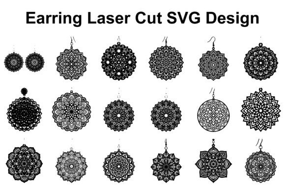 Mandala Earring SVG Bundle: Your Key to Stunning Handmade Jewelry