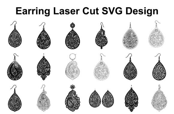 Paisley Earring SVG Bundle: Elevate Your Handmade Jewelry Designs