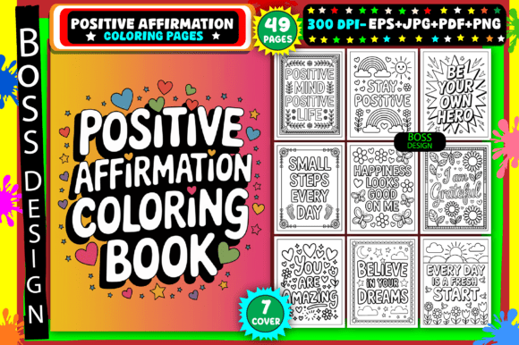 Positive Affirmation Coloring Pages: A Creative Path to Calm