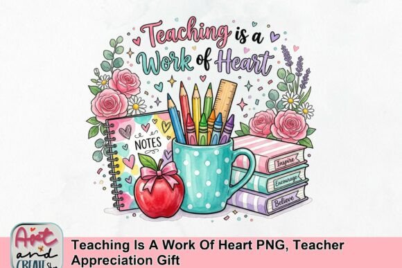 Teaching is a Work of Heart PNG: A Design Asset Guide
