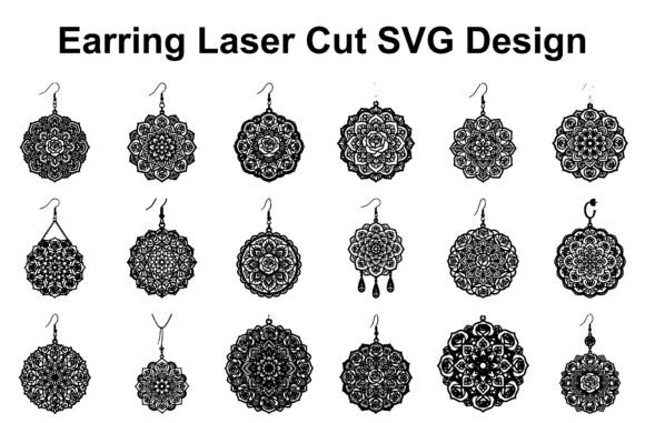Unveiling the Mandala Rose Earring SVG Bundle
