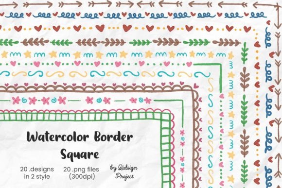 Watercolor Border Square: The Artistic Page Border Solution